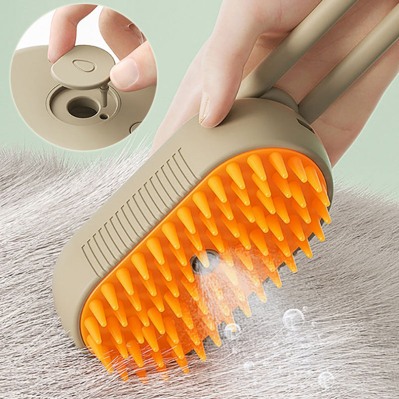 3-in-1 Electric Steamy Pet Grooming Brush