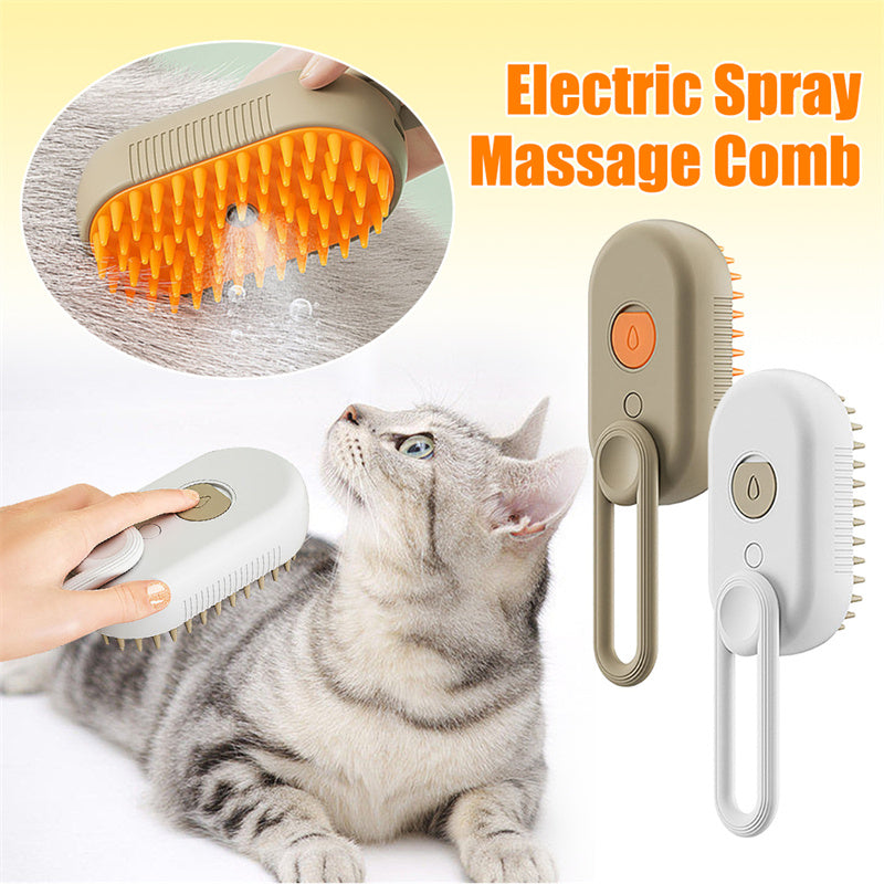 3-in-1 Electric Steamy Pet Grooming Brush