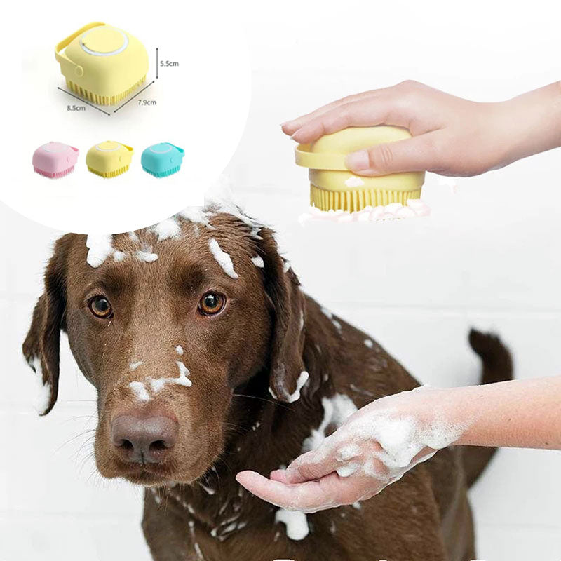Silicone Pet Bath & Massage Grooming Gloves
